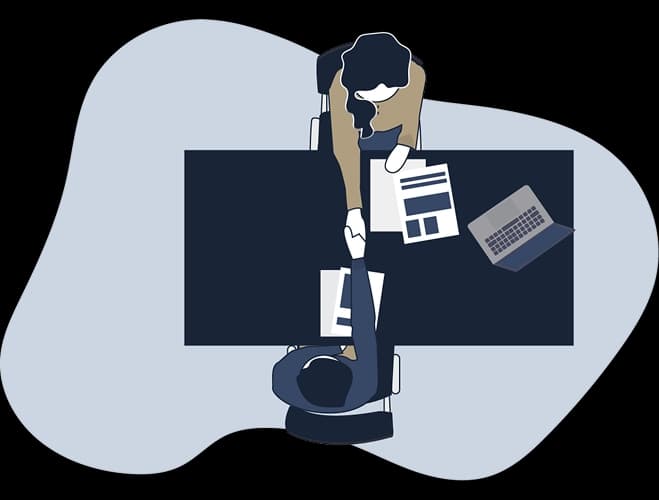 Icon of people handshaking